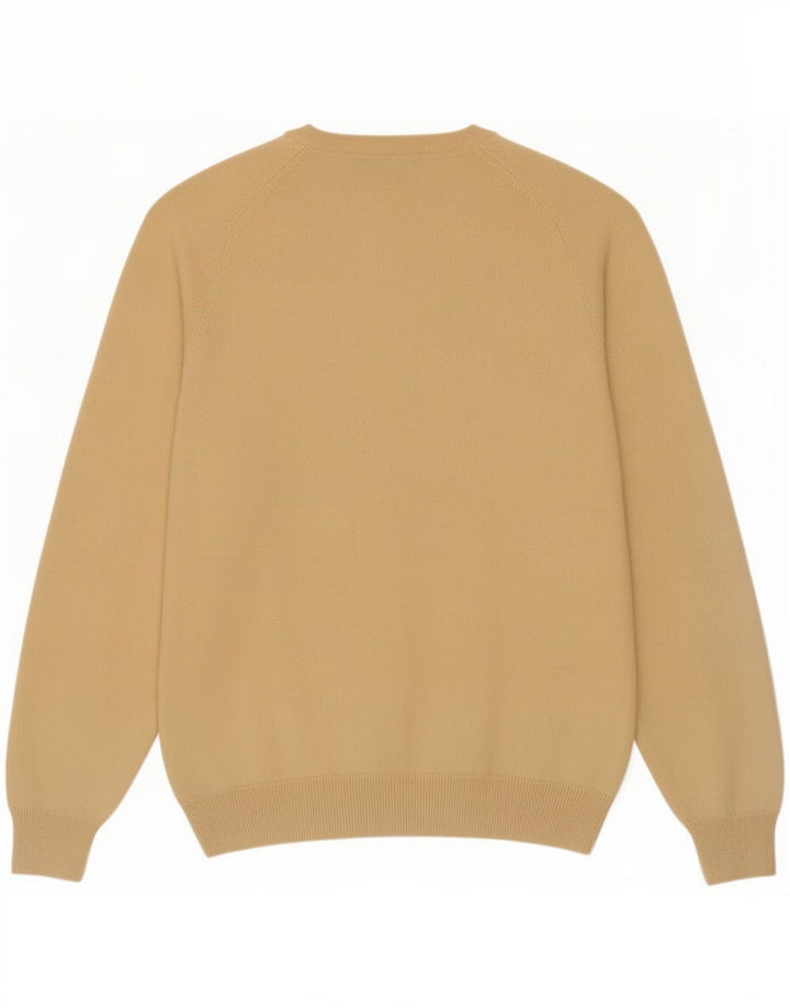 Marks & Spencer Herren-Pullover mit V-Ausschnitt aus mittelgelbem Kaschmir