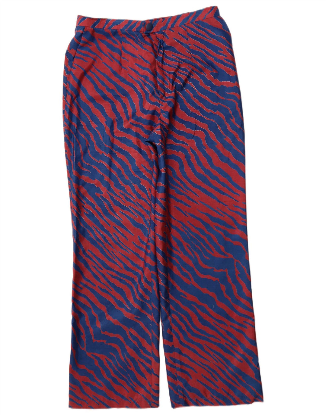 VINTAGE Gerade Chinohose für Damen W30 L29 Blau gestreift