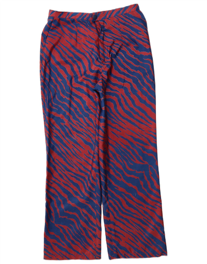 VINTAGE Gerade Chinohose für Damen W30 L29 Blau gestreift