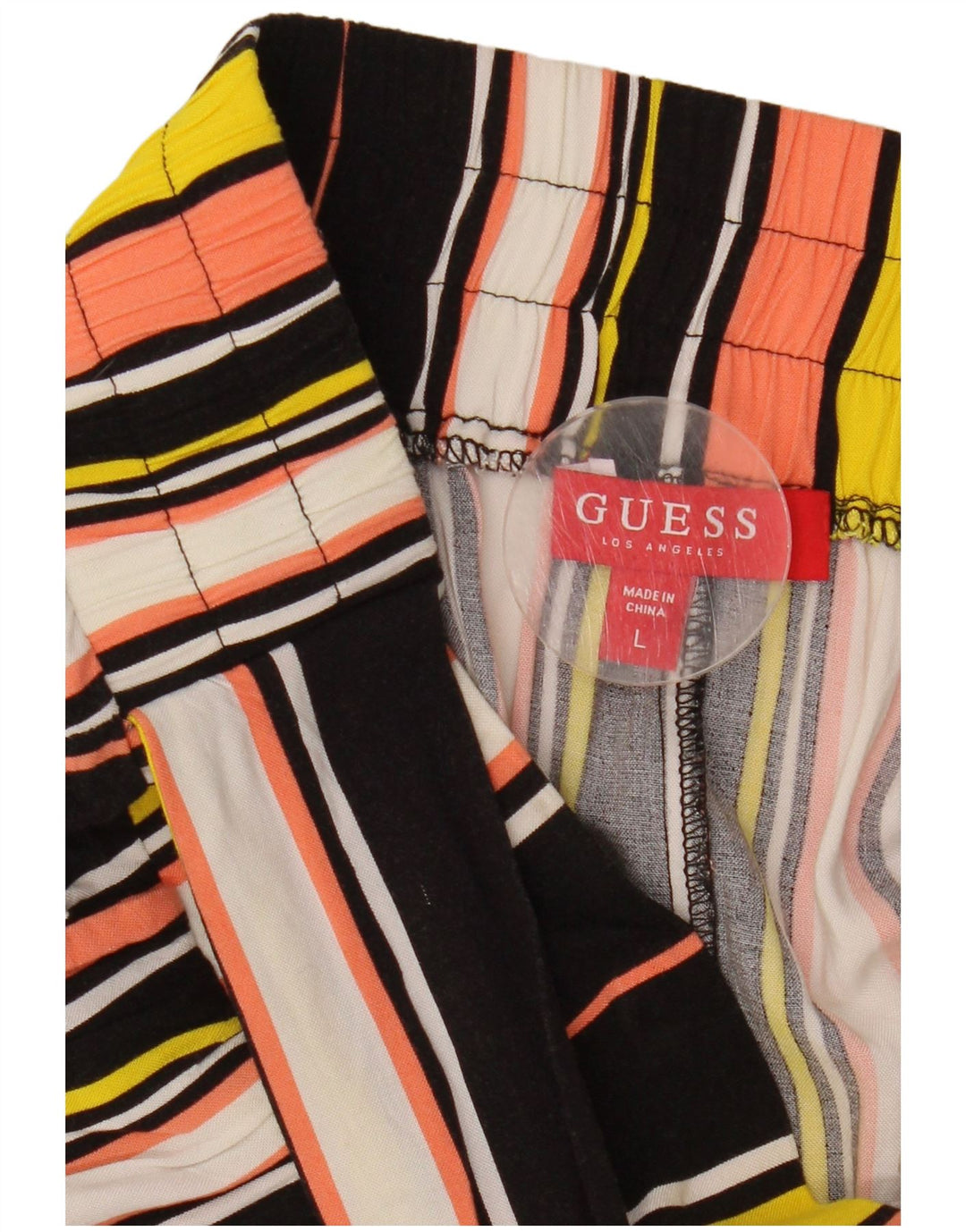 Guess Damen Freizeithose UK 12 Medium W32 L30 Mehrfarbig gestreift