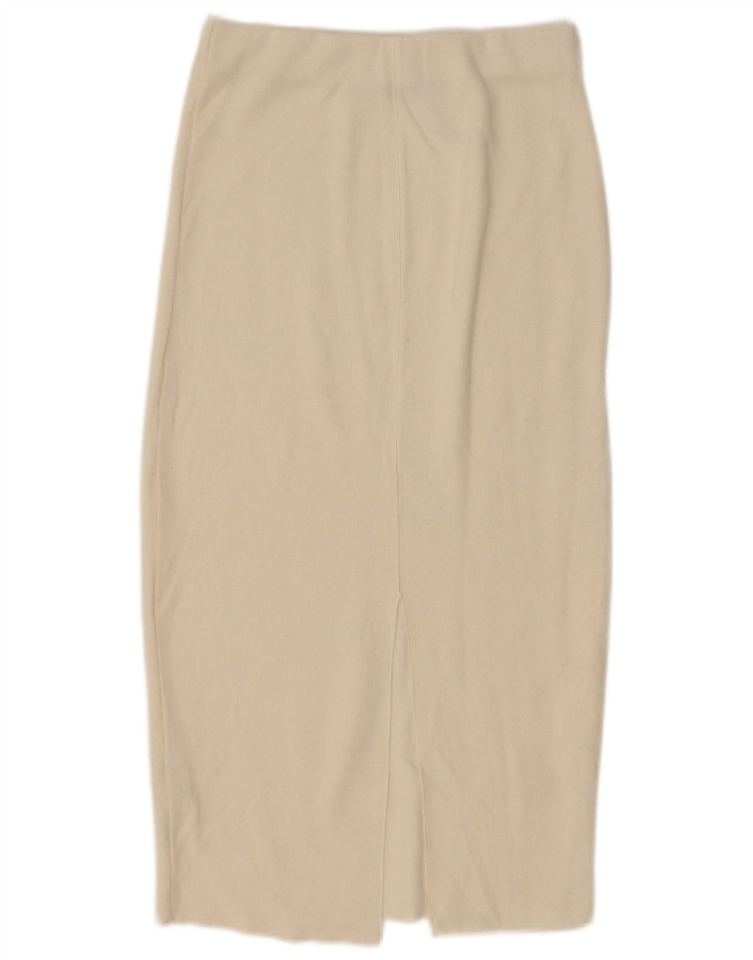 Zara Damen Midirock Small W26 Off White Cotton