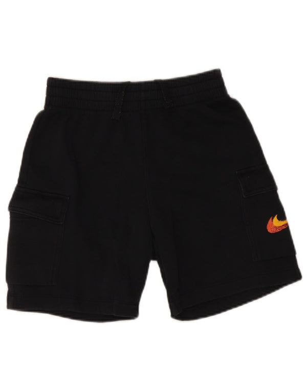 NIKE Sportshorts für Jungen, 10–11 Jahre, mittelgroß, schwarze Baumwolle