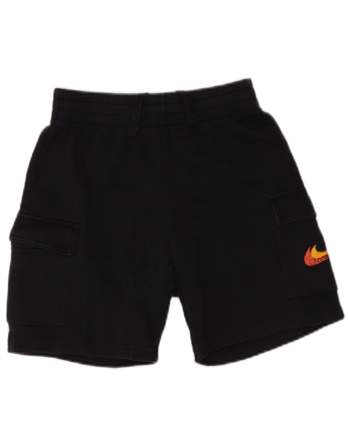 NIKE Sportshorts für Jungen, 10–11 Jahre, mittelgroß, schwarze Baumwolle