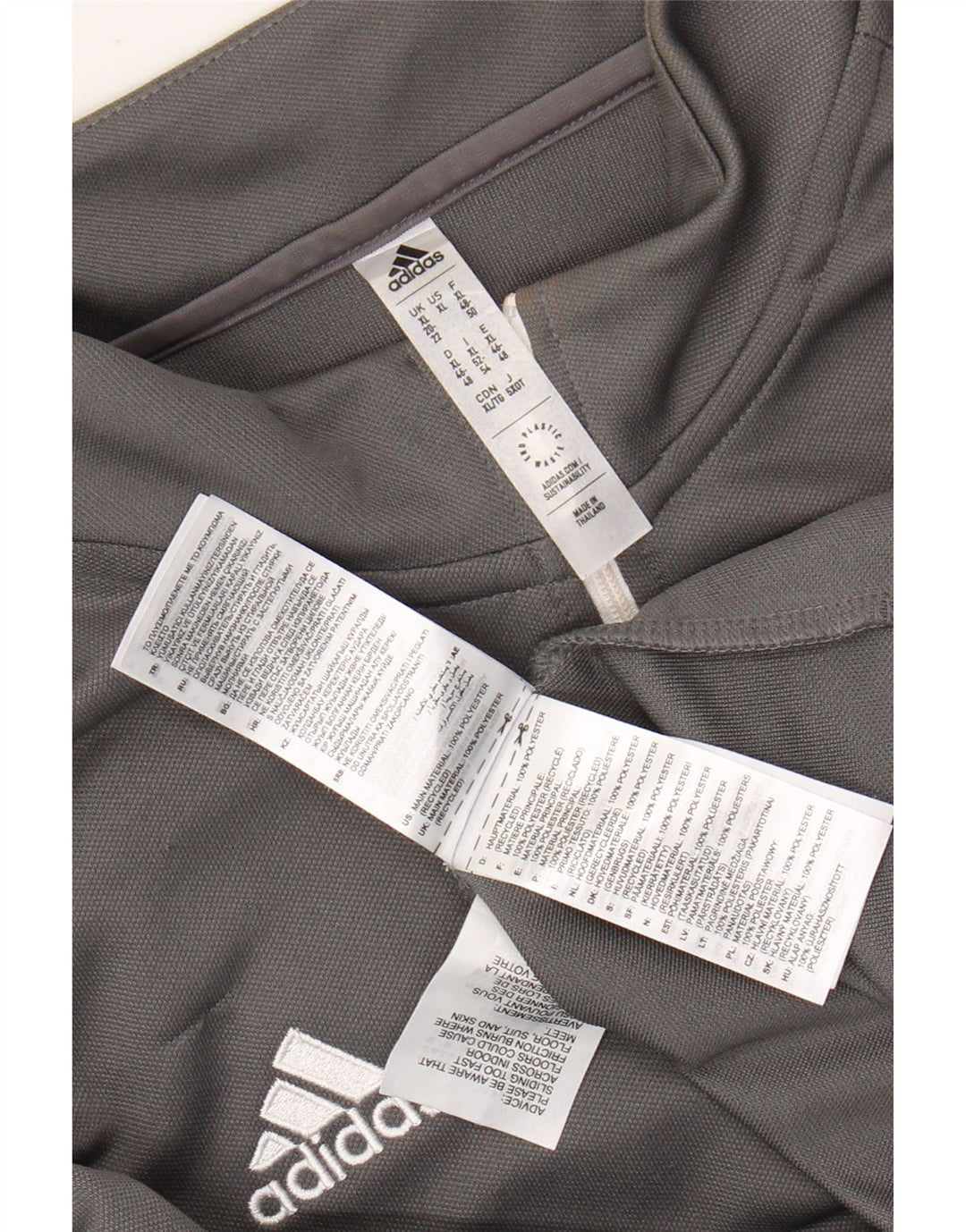 ADIDAS Damen Aeroready Zip Neck Pullover Trainingsanzug Top UK 20/22 XL Grau