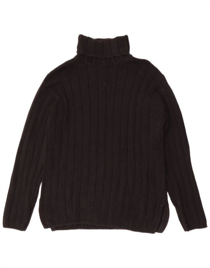 Gap Rollkragenpullover für Damen, Gr. 14, mittelschwarz, Baumwolle