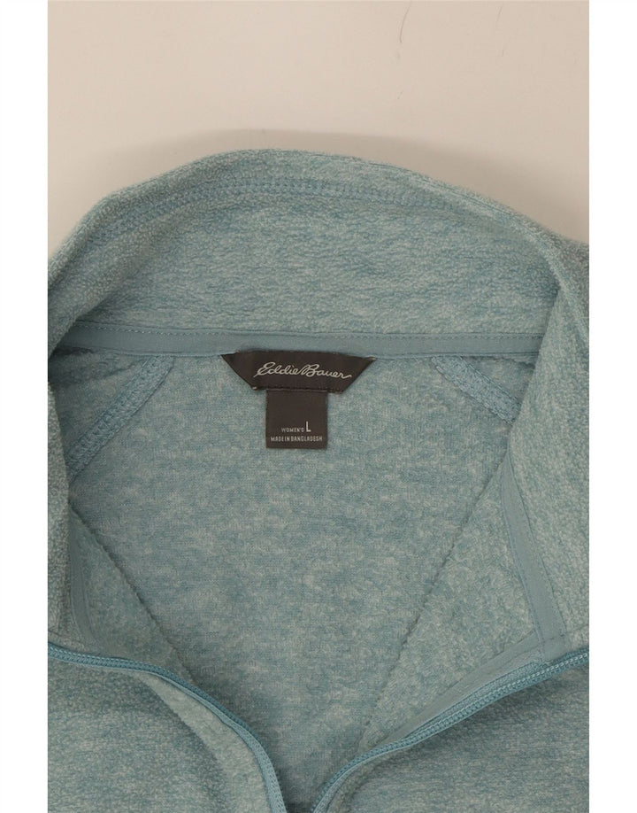 EDDIE BAUER Womens Fleece Jacket UK 16 Large Blue Polyester Vintage Eddie Bauer and Second-Hand Eddie Bauer from Messina Hembry 
