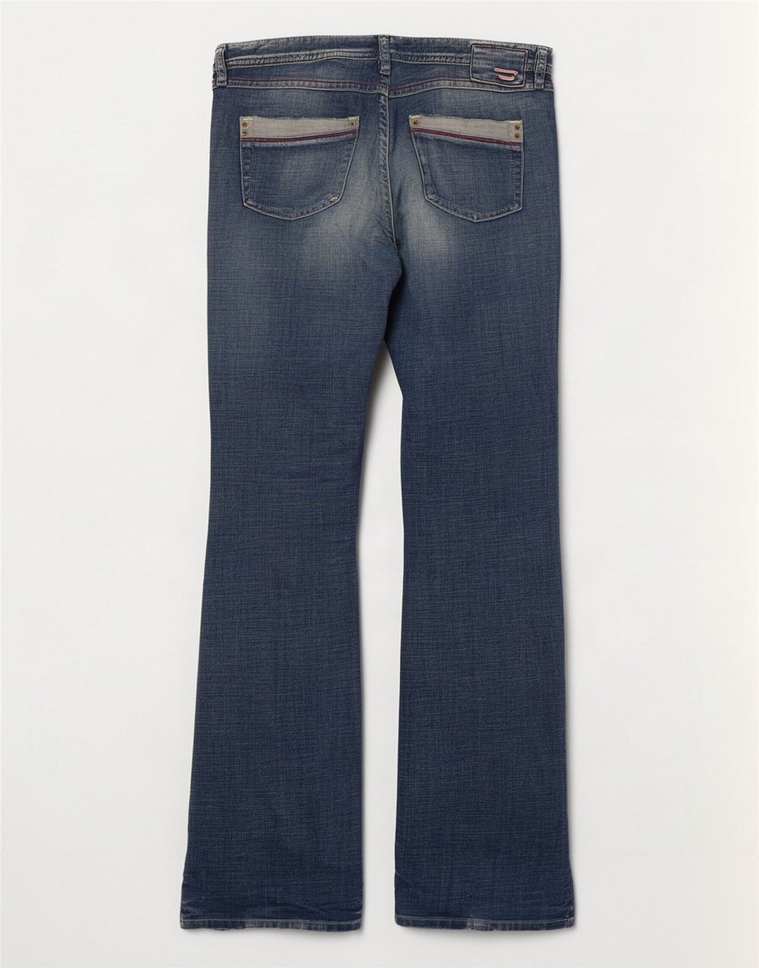 Diesel Damen Distressed Bootcut Jeans UK 16 Large W32 L33 Blaue Baumwolle