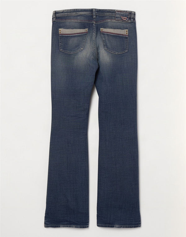 Diesel Damen Distressed Bootcut Jeans UK 16 Large W32 L33 Blaue Baumwolle