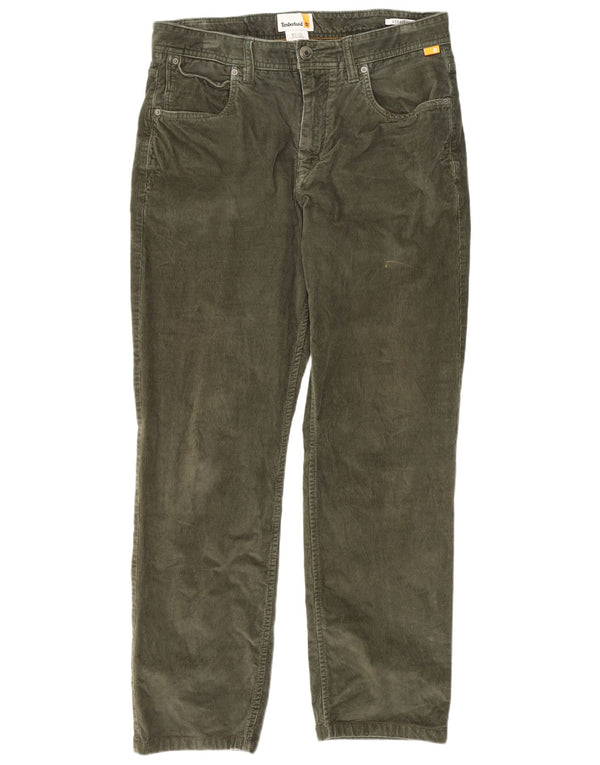 Timberland Herren gerade Cordhose W32 L28 grüne Baumwolle