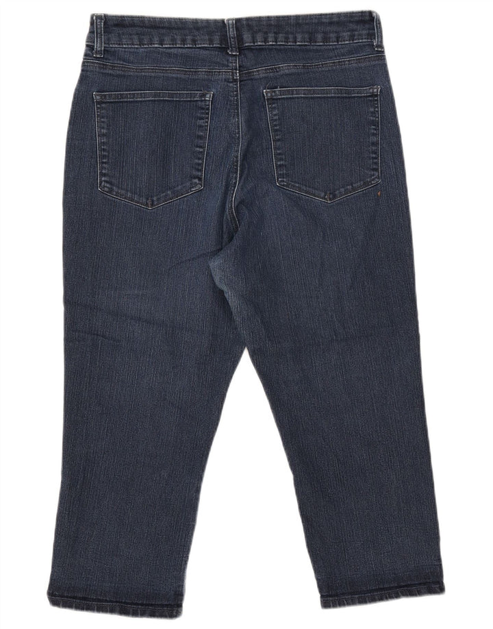 LEE Damen-Capri-Jeans mit klassischer Passform, US 14, XL, W32, L22, marineblaue Baumwolle