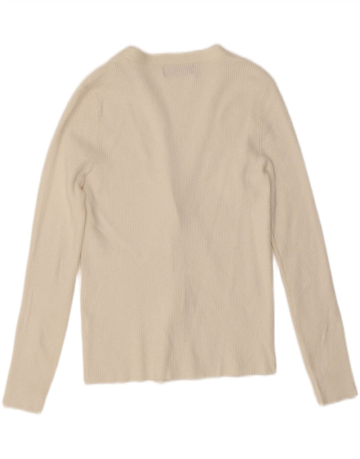 Marks & Spencer Damen-Cardigan-Pullover UK 14 Mittelweiß