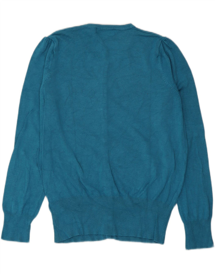 Marks & Spencer Damen-Cardigan-Pullover UK 14 Medium Türkis Viskose