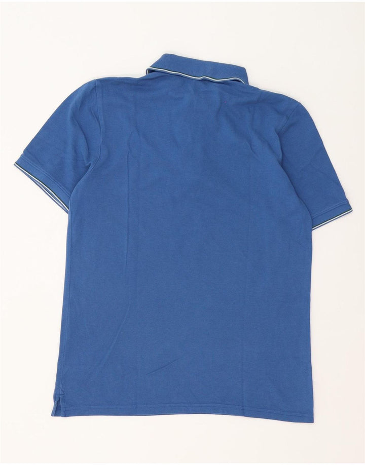 G-Star Herren-Poloshirt aus mittelblauer, gestreifter Baumwolle