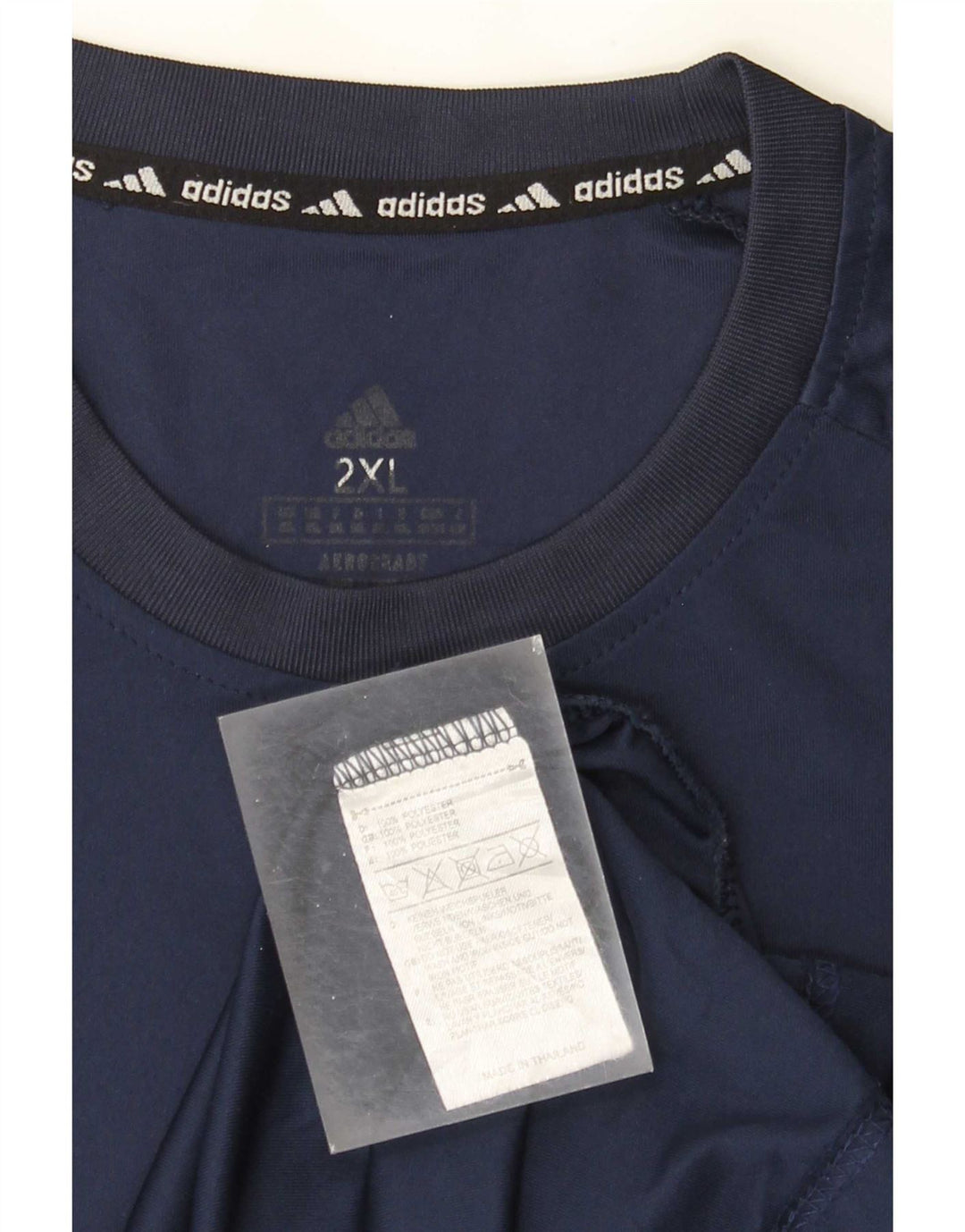 Adidas Herren Aeroready T-Shirt Top 2XL Navy Blau Polyester