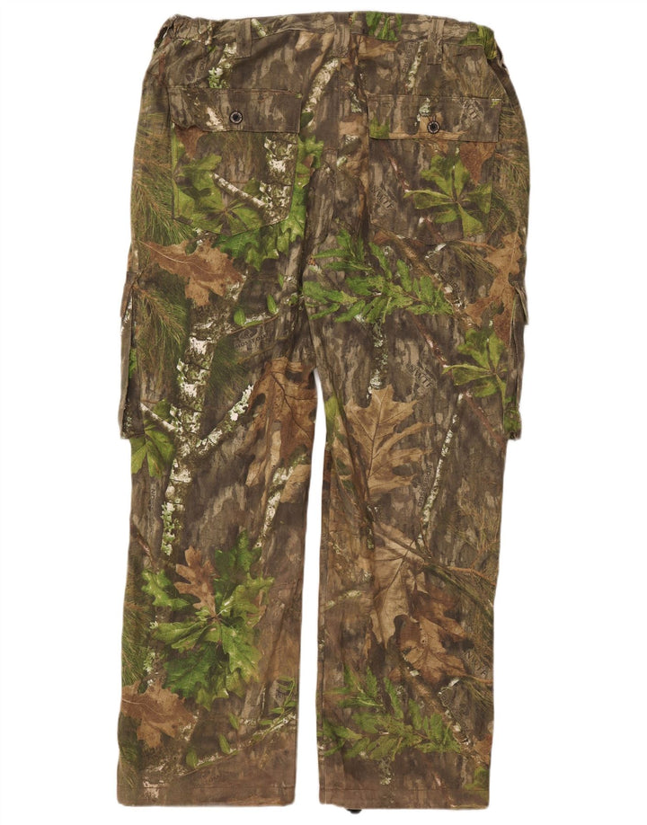MOSSY OAK Gerade Herren-Cargohose W38 L31 Khaki Camouflage Baumwolle