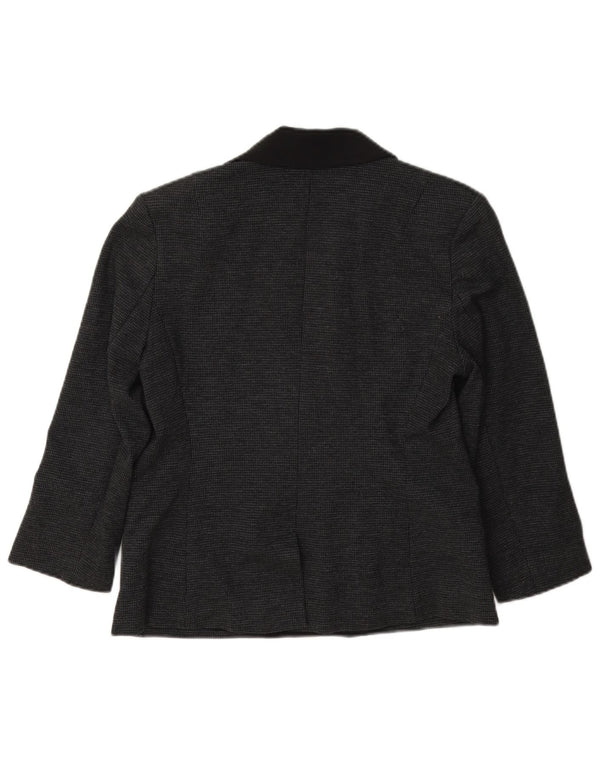 French Connection Zweireihiger Damen-Blazer, Größe UK 12, Mittelgrau