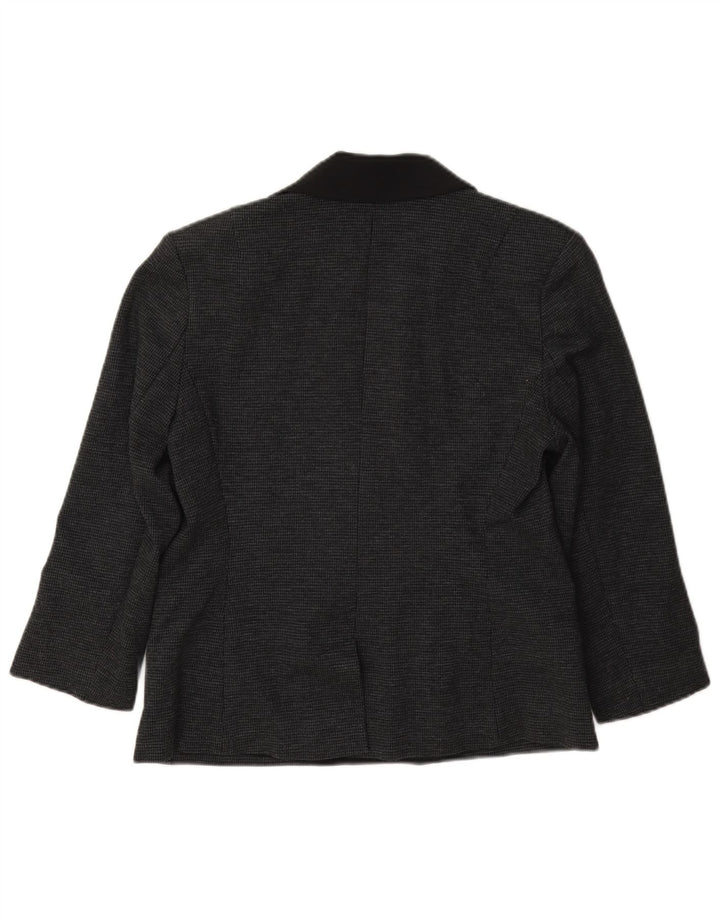 French Connection Zweireihiger Damen-Blazer, Größe UK 12, Mittelgrau