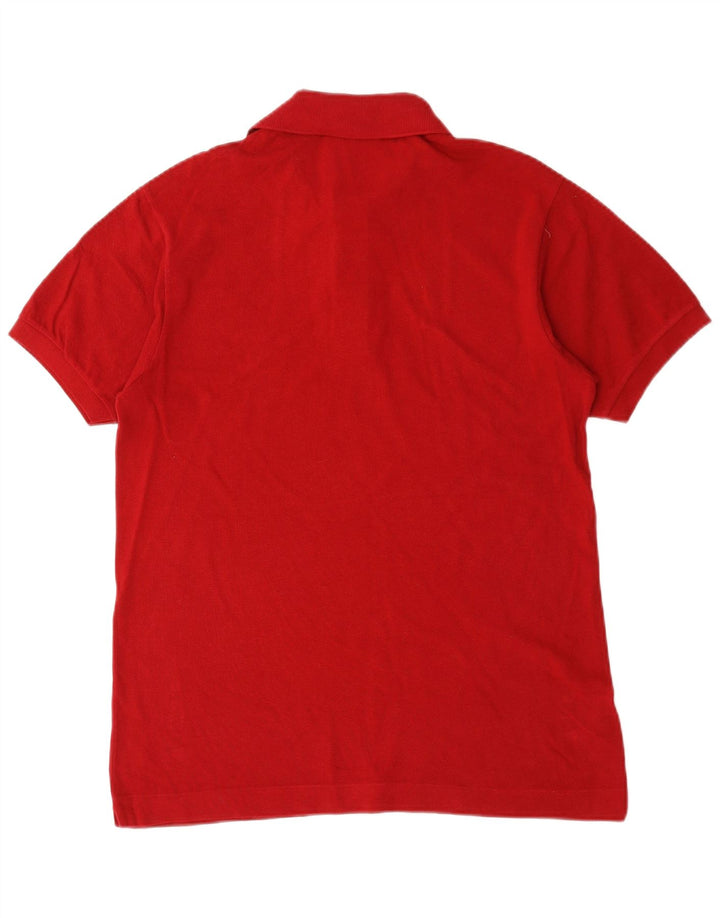 Lacoste Herren-Poloshirt mit klassischer Passform, Größe 4, mittelrote Baumwolle