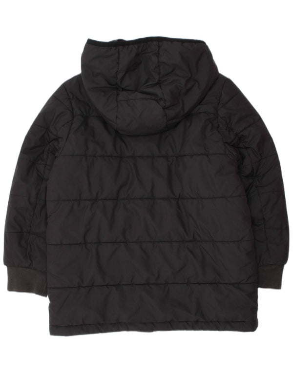 ADIDAS Mädchen Primegreen Wattierte Jacke mit Kapuze, 6–7 Jahre, schwarzes Polyester