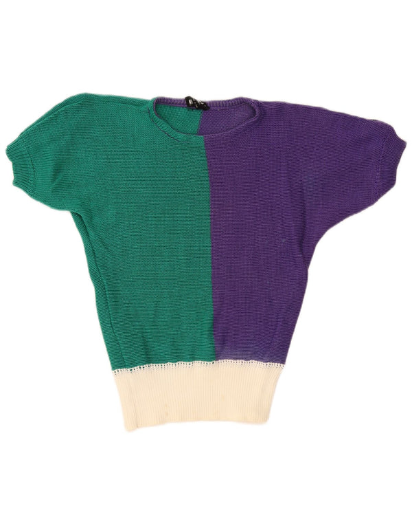 Pitti Damen-Pullover mit U-Boot-Ausschnitt, Gr. 6, XS, mehrfarbig, Farbblock