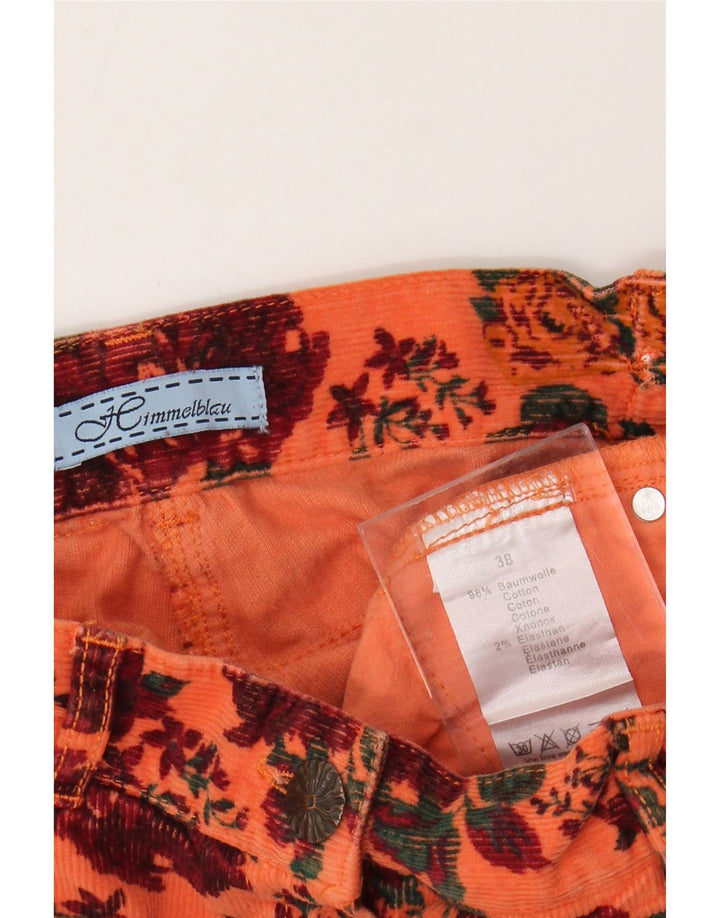 HIMMELBLAU Damen Cordhose EU 38 Medium W28 L28 Orange Floral