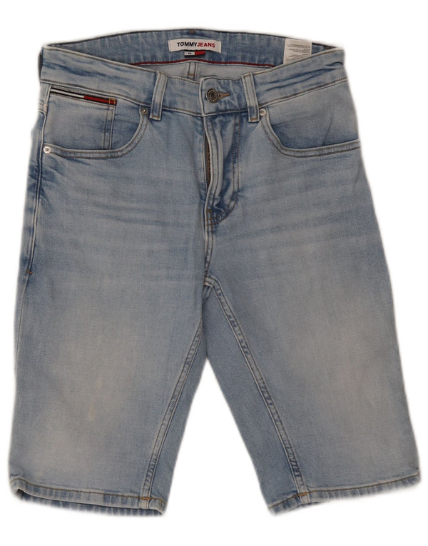 TOMMY HILFIGER Damen Jeansshorts W28 Mittelblaue Baumwolle