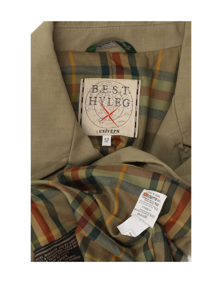 UNIVERS Mens Military Jacket IT 52 XL Khaki Polyester