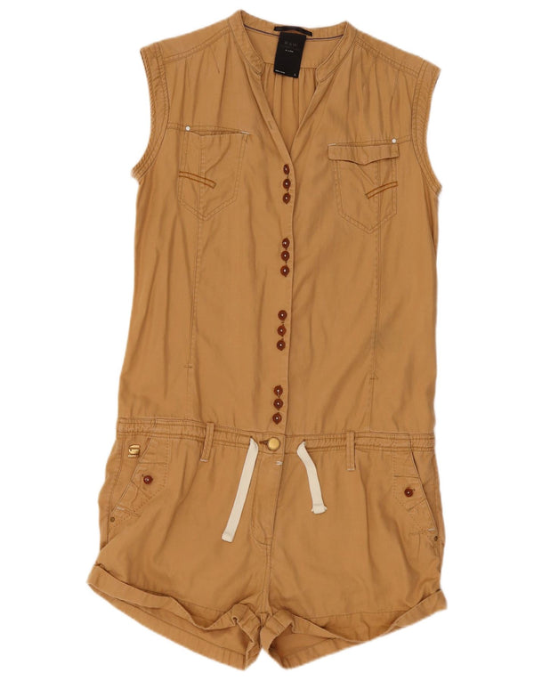 G-Star Damen Playsuit UK 14 Large Beige Baumwolle