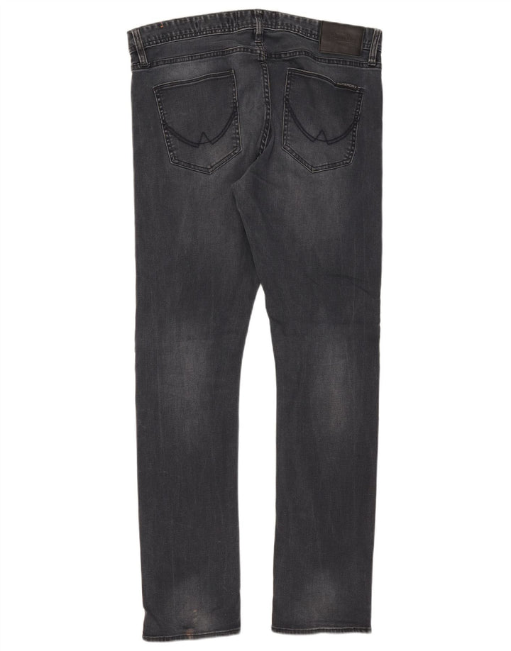 Superdry Herren Corporal Slim Jeans W34 L32 Marineblau Baumwolle