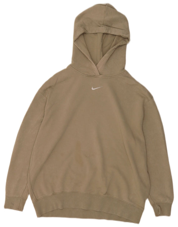Nike Herren-Kapuzenpullover mit lockerer Passform, mittelbeige Baumwolle