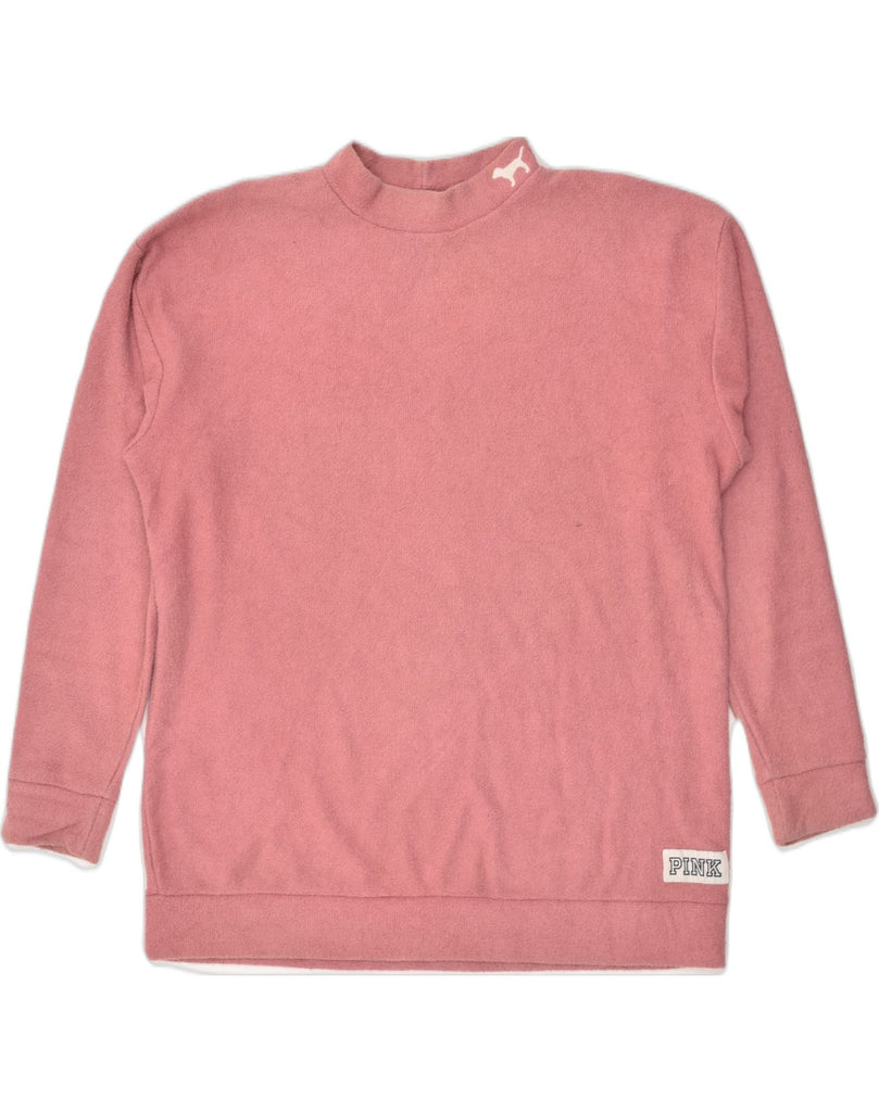 VICTORIAS SECRET Womens Oversized Sweatshirt Jumper UK 10 Small Pink | Vintage Victorias Secret | Thrift | Second-Hand Victorias Secret | Used Clothing | Messina Hembry 
