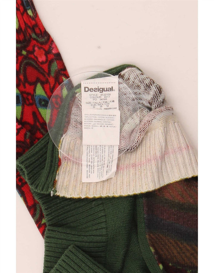 Desigual Damen-Pullover mit U-Boot-Ausschnitt, EU 38, mittelmehrfarbig gestreift