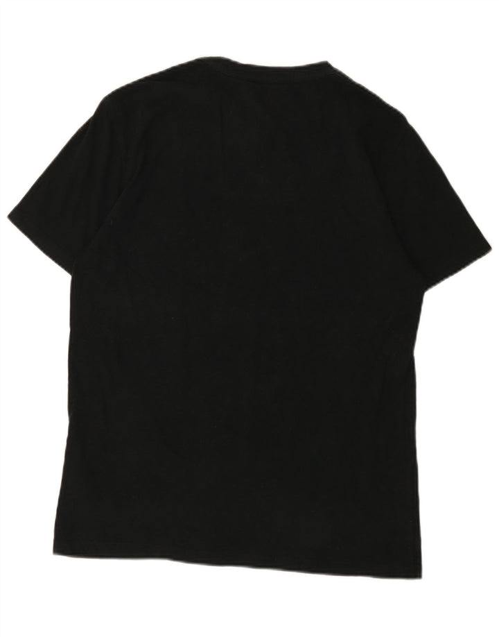 All Saints Herren-T-Shirt aus mittelschwarzer Baumwolle
