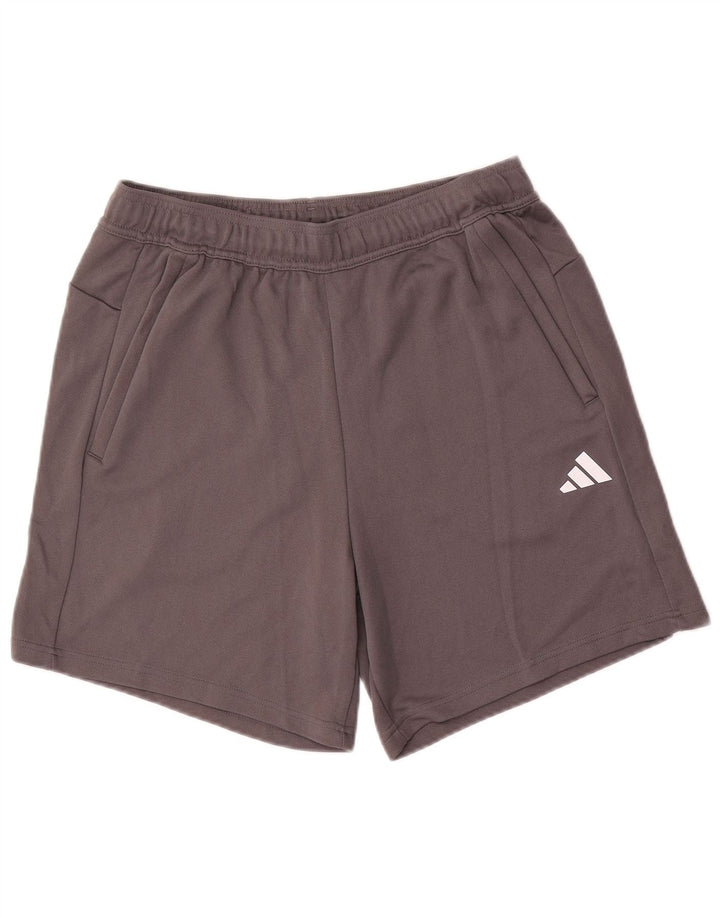 Adidas Herren Aeroready Regular Fit Sportshorts Großes graues Polyester