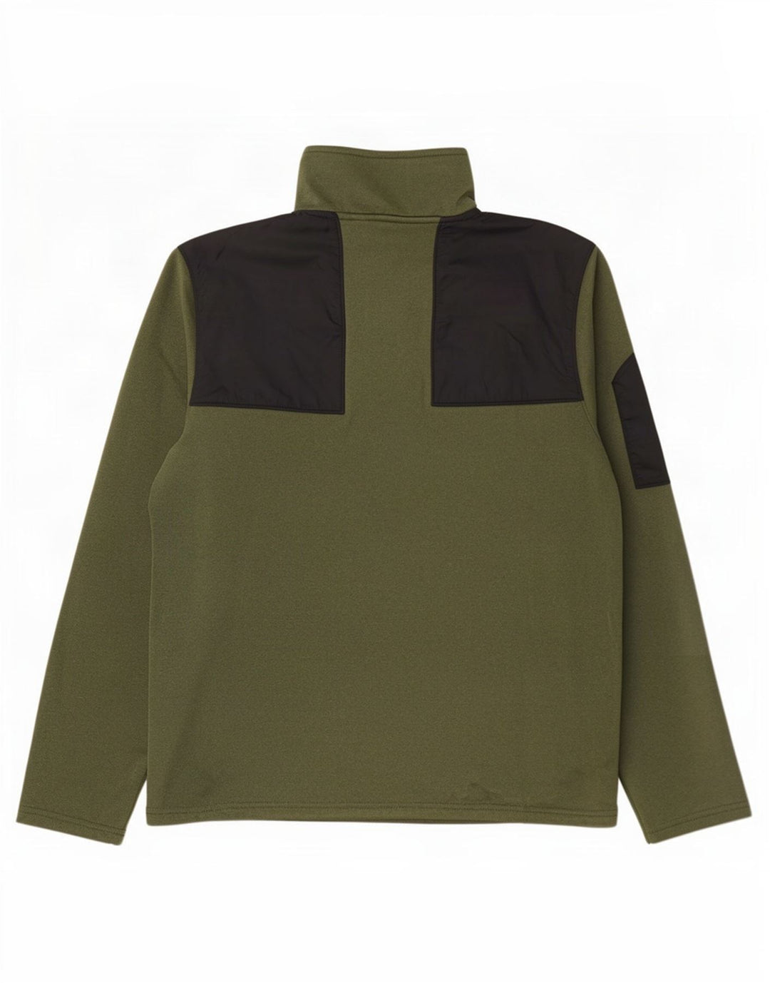 The North Face Herren-Sweatshirt mit Reißverschluss am Hals, klein, Khaki, Farbblock