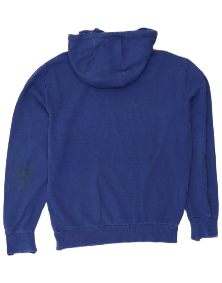 Ellesse Herren-Kapuzenpullover mit Grafik, mittelblaue Baumwolle