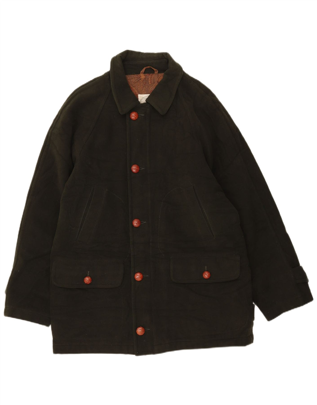 Brooksfield Herrenmantel IT 50 Large Khaki Wool