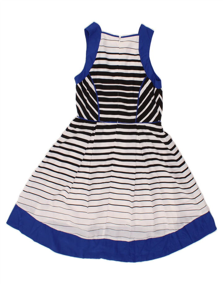 MOSSIMO Womens A-Line Dress US 8 Medium White Striped Polyester Vintage Mossimo and Second-Hand Mossimo from Messina Hembry 