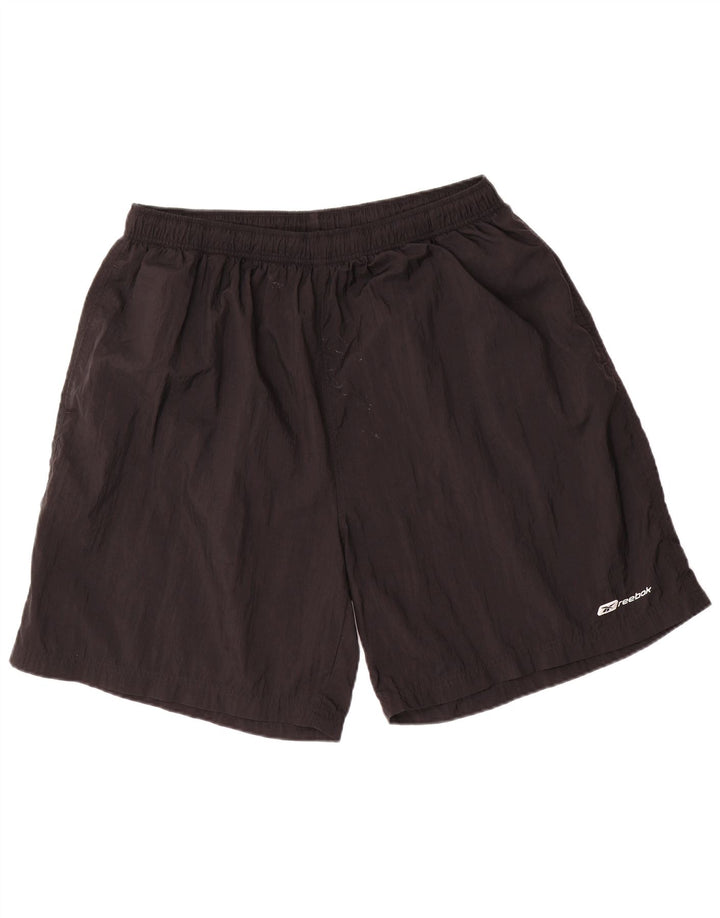 REEBOK Herren Sportshorts 2XL Schwarz Nylon