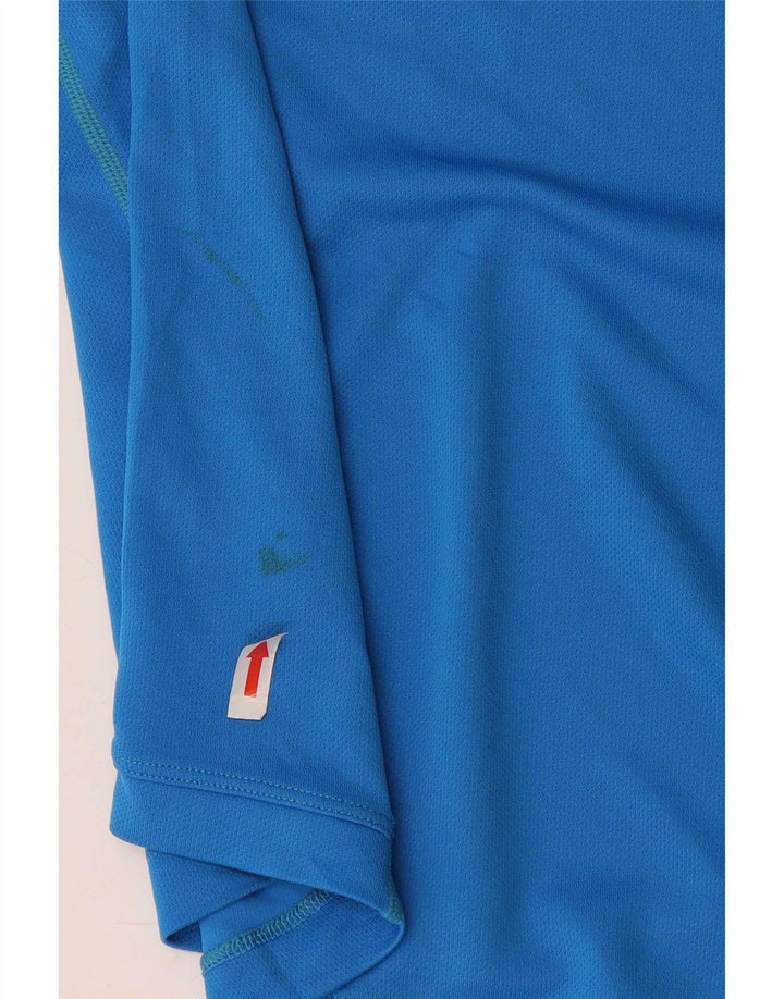 Nike Herren Dri Fit T-Shirt Top Mittelblaues Polyester