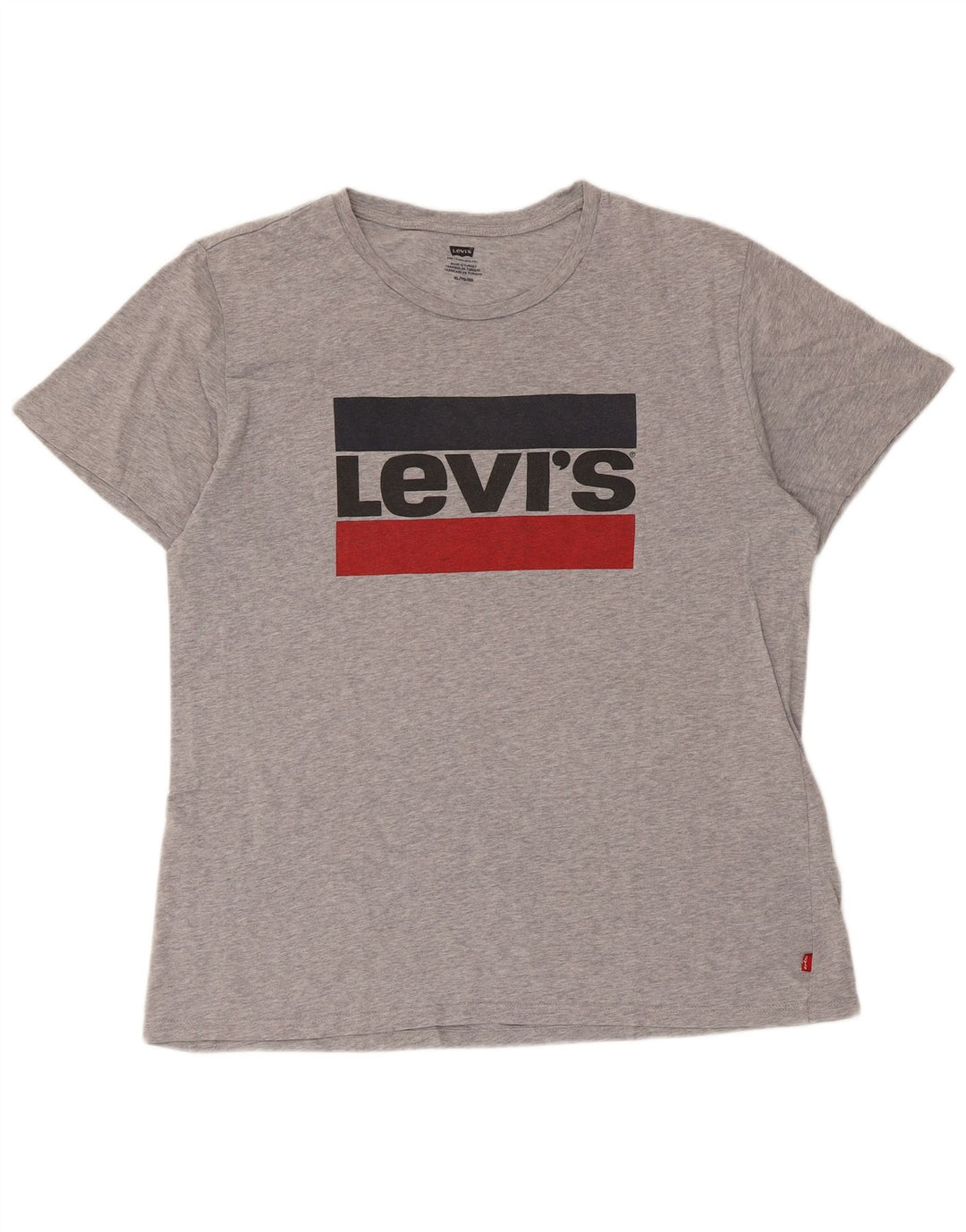 Levi's Herren-T-Shirt mit Grafik, XL, grau meliert, Baumwolle