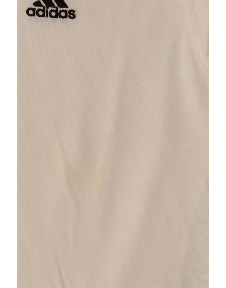 Adidas Herren Poloshirt Große weiße Baumwolle