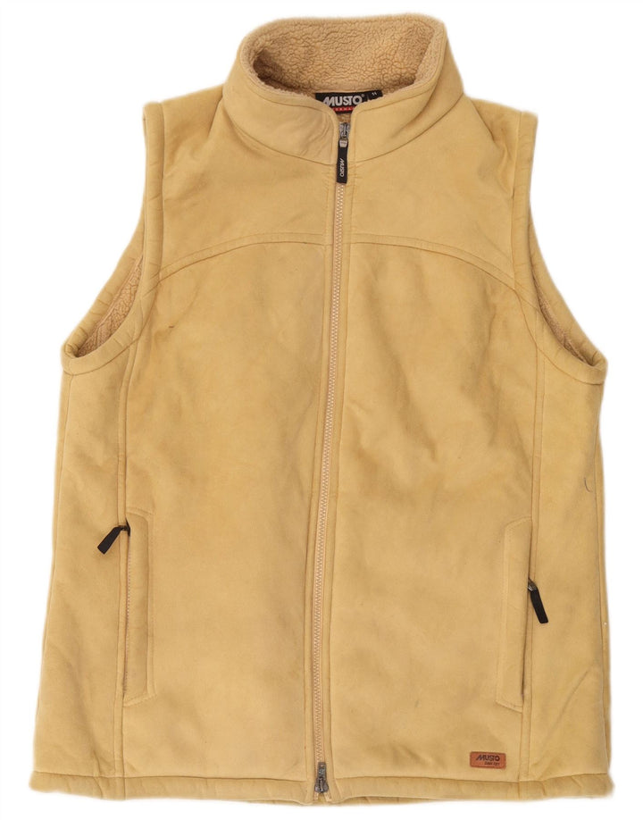 Musto Damen Sherpa Gilet UK 14 Large Beige Polyester