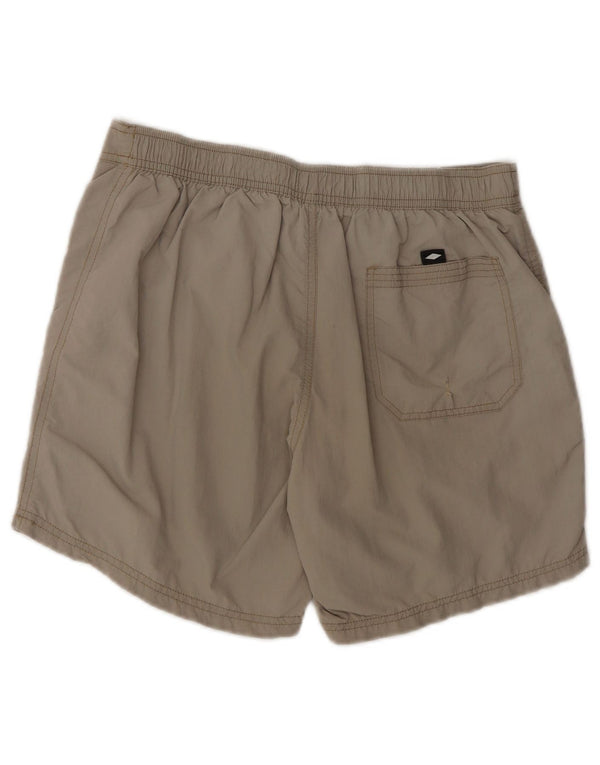 Bear Herren-Badeshorts aus mittelgrauem Colourblock-Polyester