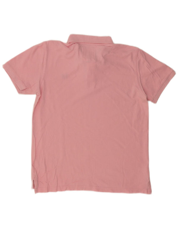 CREW CLOTHING Herren-Poloshirt, Größe S, rosa, Baumwolle