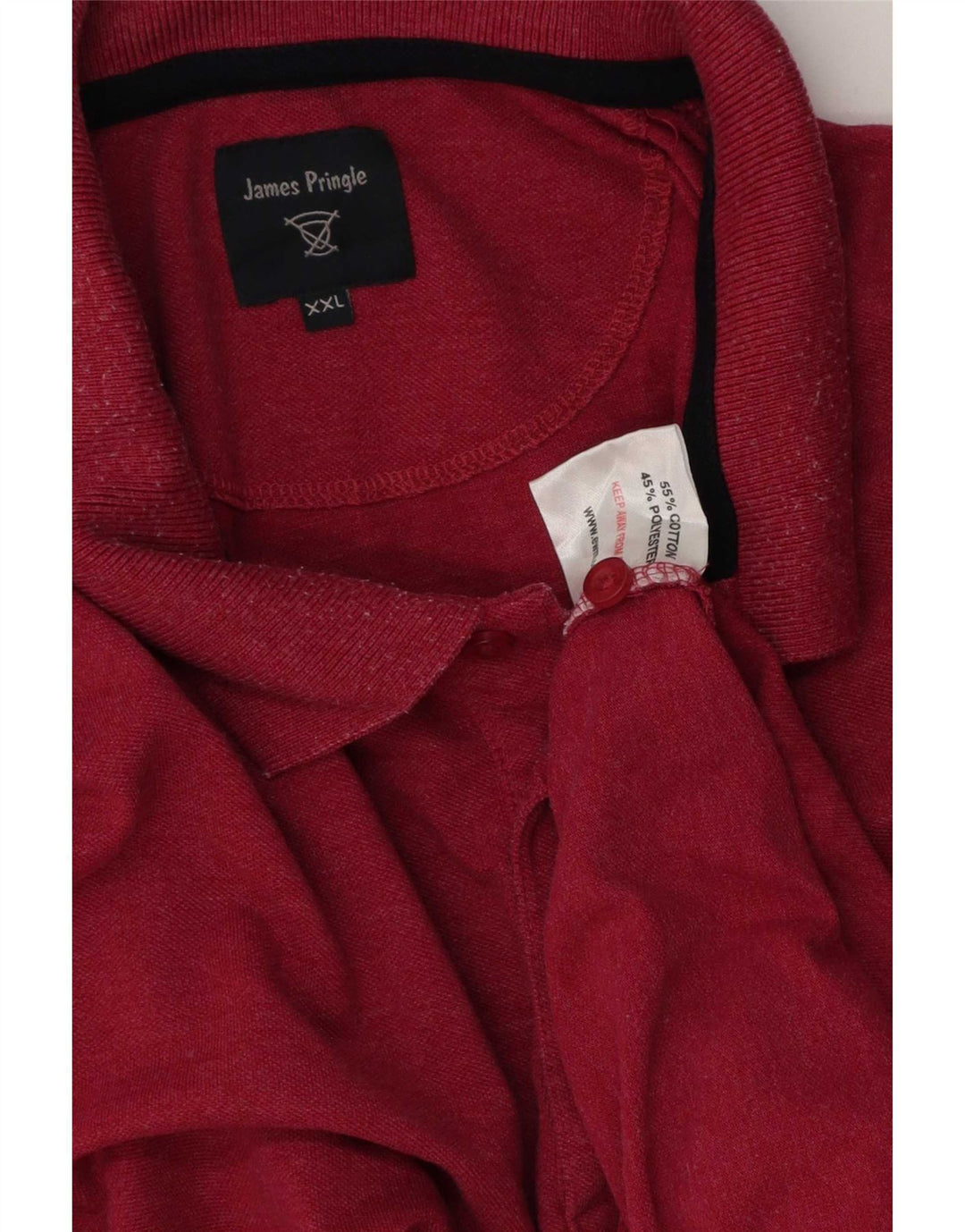 Pringle Herren Poloshirt 2XL Rosa Baumwolle