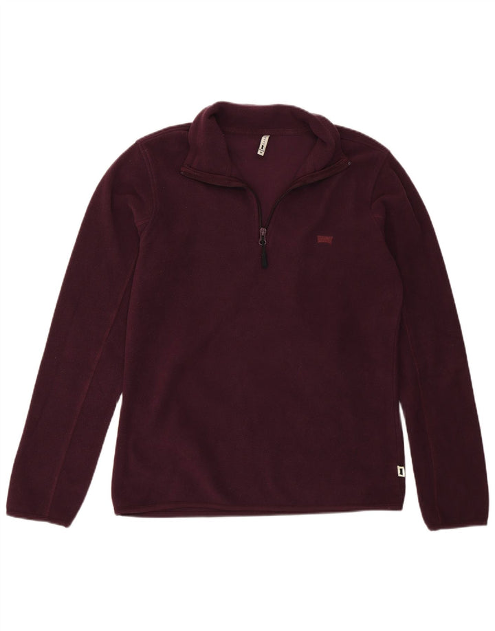 Carrera Damen-Fleecepullover mit Reißverschluss am Hals, UK 14, mittleres Kastanienbraun, Polyester