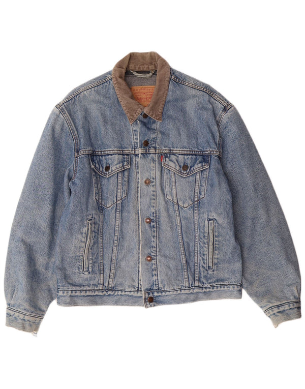 LEVI'S Herren Jeansjacke UK 40 Large Blau