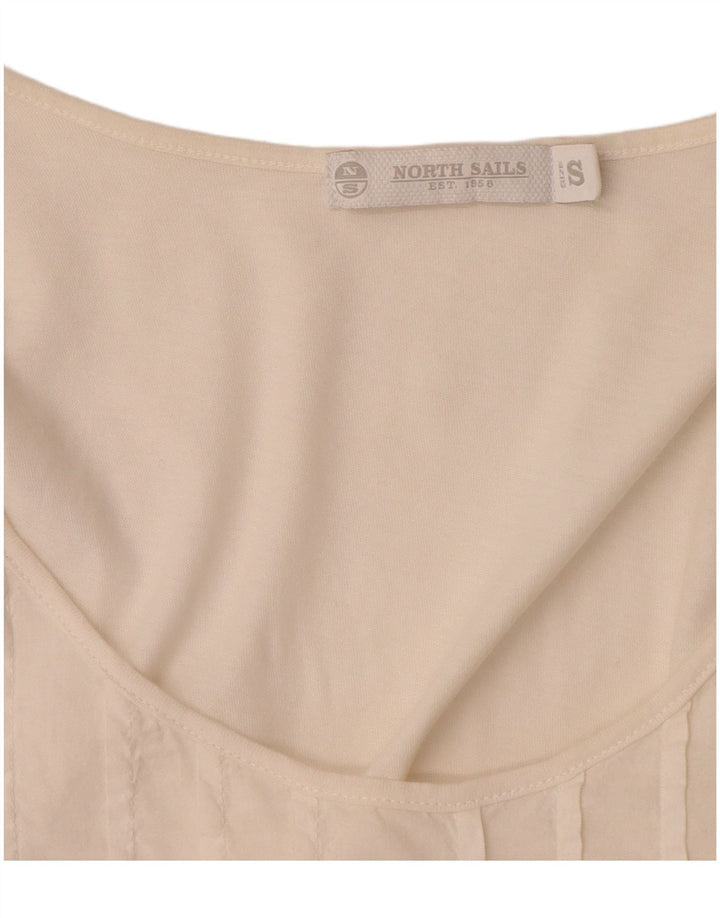 North Sails Damen ärmelloses Blusenoberteil, UK 10, Größe S, Weiß