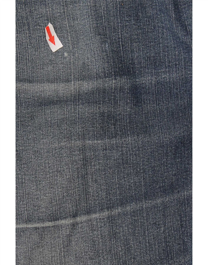 Trussardi Herren Straight Jeans W34 L30 Blaue Baumwolle